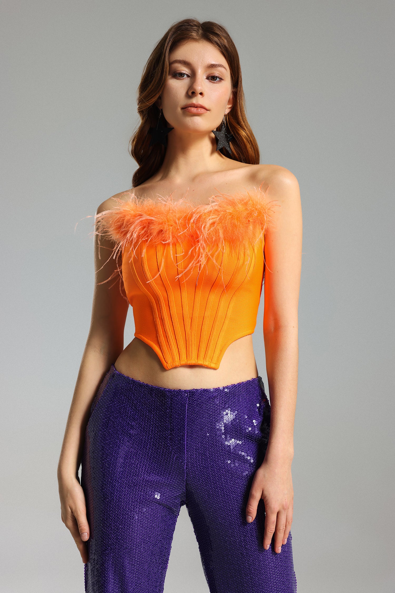 Gala-Feather-Top-Sequins-Pants-Set-3