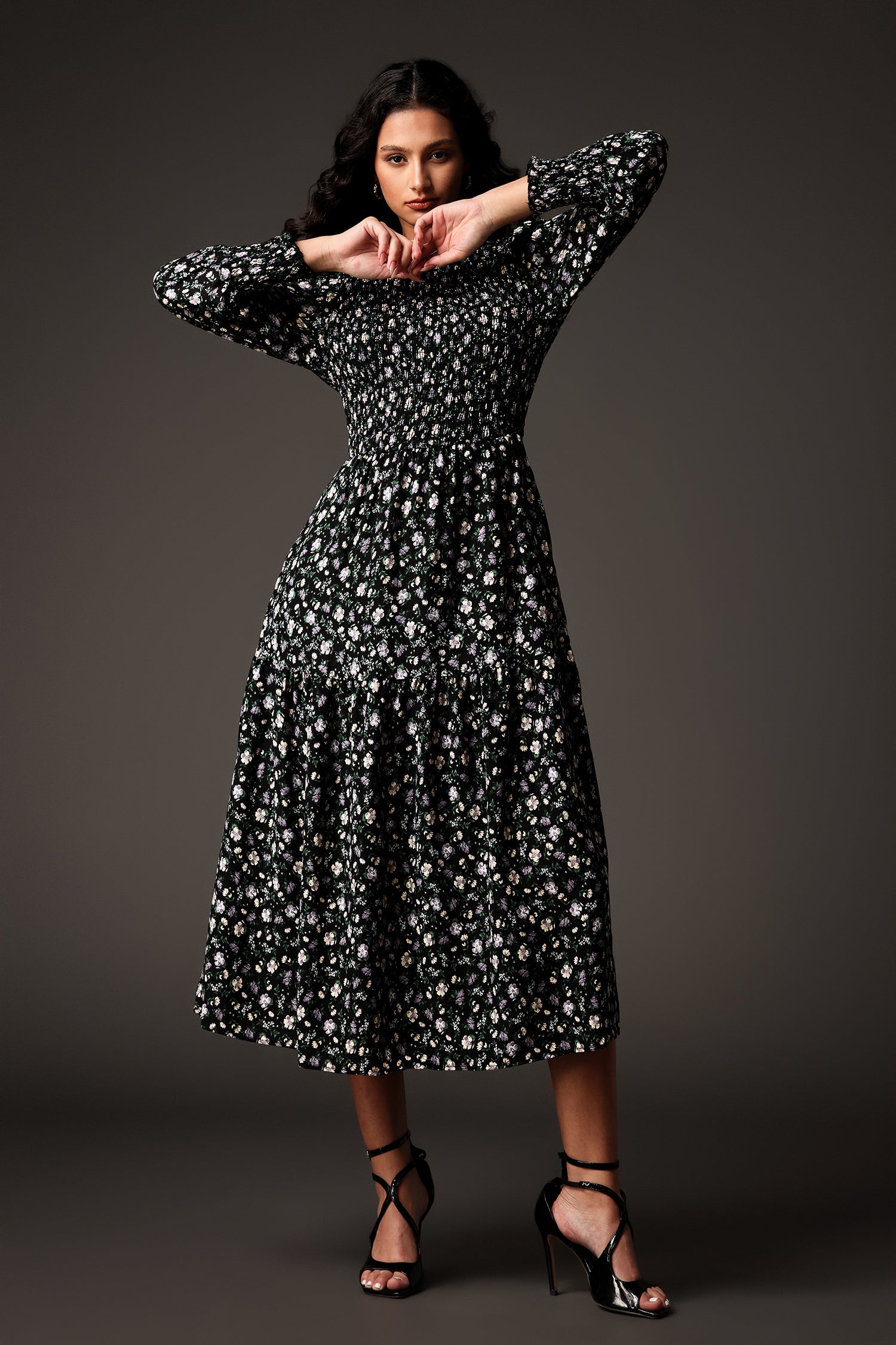 Kandiss-Long-Sleeves-Round-Neck-Printing-Midi-Dress-1