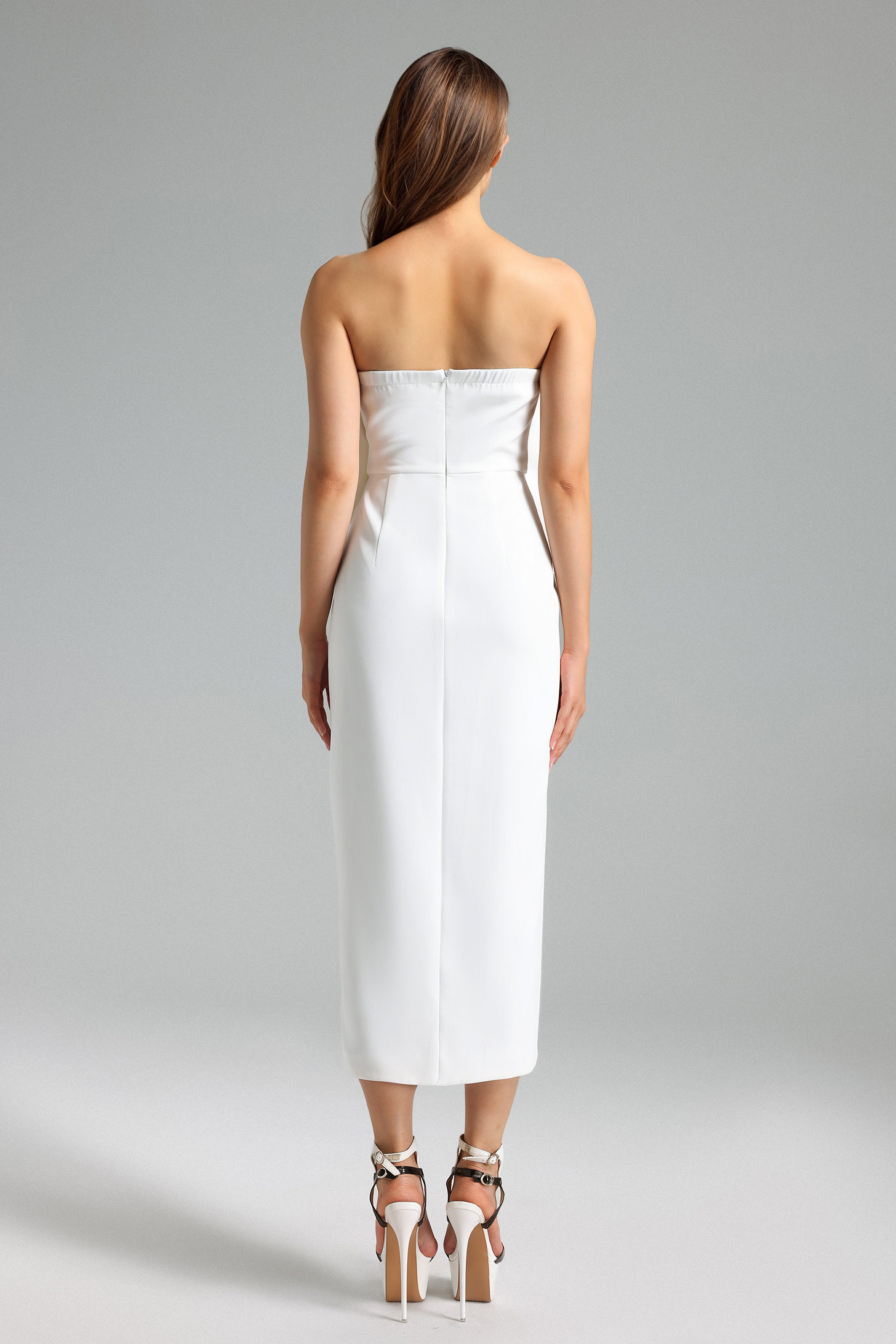 Valery-Flower-Slit-Midi-Dress-White-1