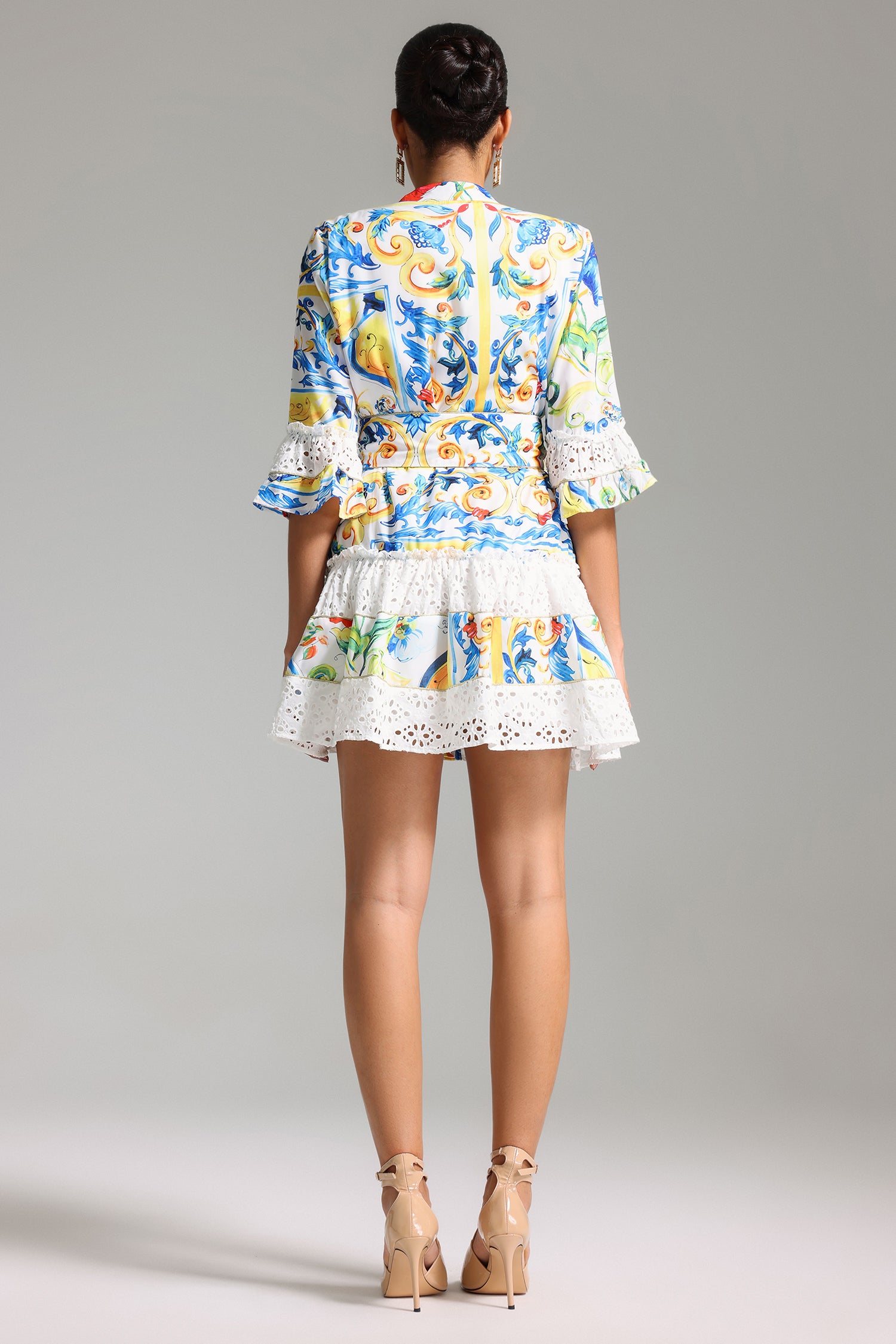 Weirdo-Lace-Patchwork-Printed-Mini-Dress-3